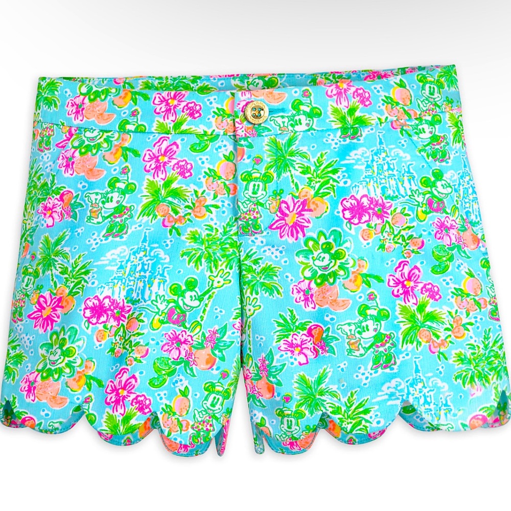 NWT LILLY PULITZER MICKEY & MINNIE BUTTERCUP SHORTS